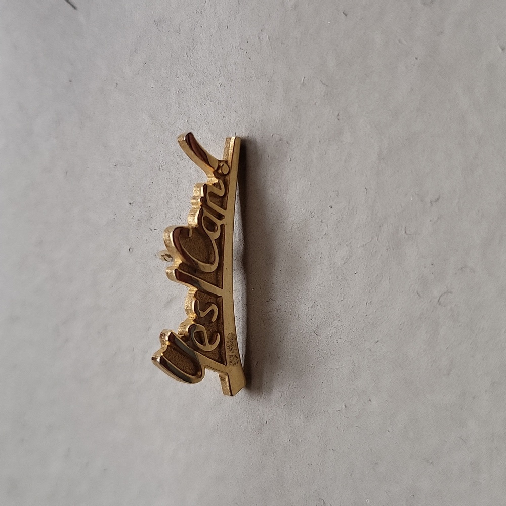Yes I can! enamel pin